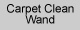 Carpet clean wand